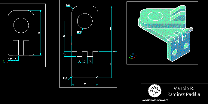 Door Latch DWG Block for AutoCAD â€