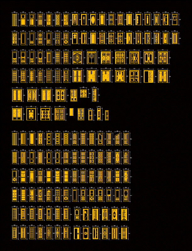 Doors DWG Model for AutoCAD