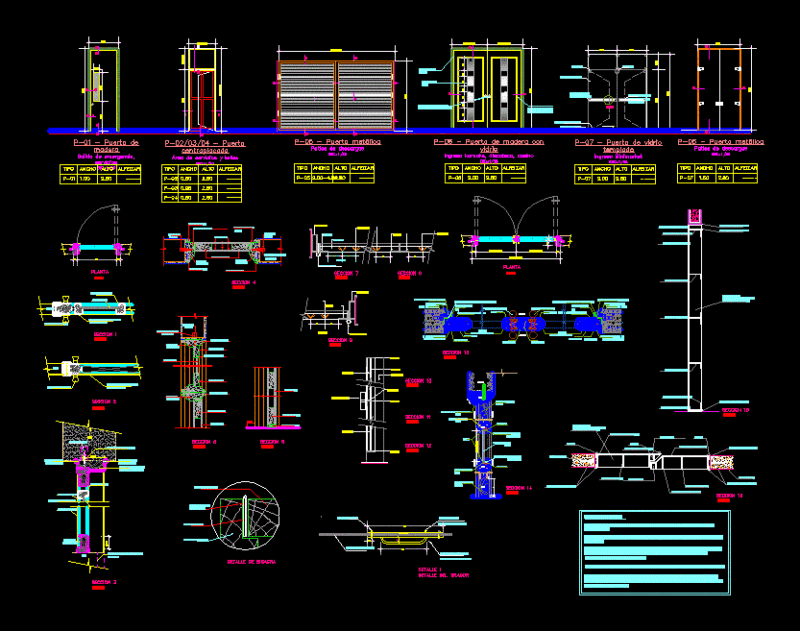 Doors DWG Block for AutoCAD