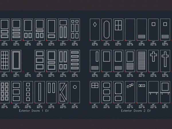 Doors DWG Block for AutoCAD • Designs CAD