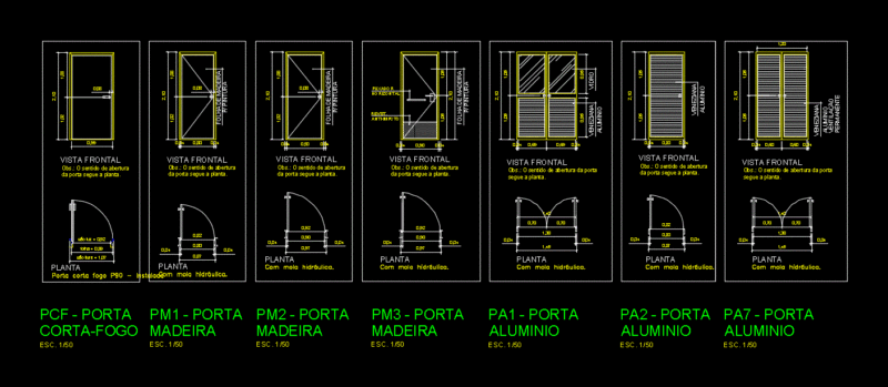 Doors DWG Model for AutoCAD