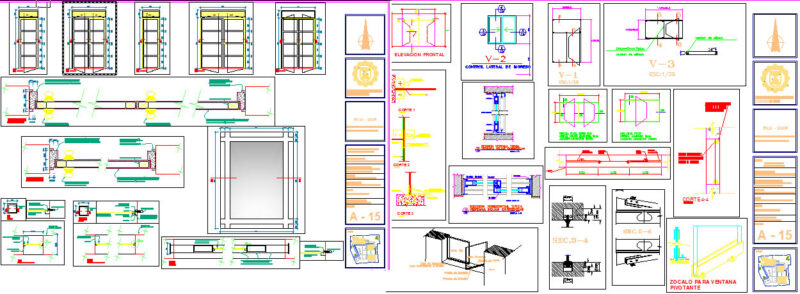 Doors And Windows DWG Detail for AutoCAD