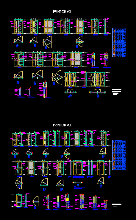 Door Schedule DWG Detail for AutoCAD • Designs CAD