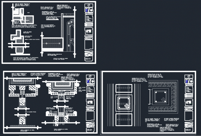 Doors Construction Details DWG Detail for AutoCAD
