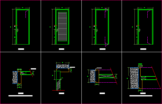 Чертеж дверь dwg