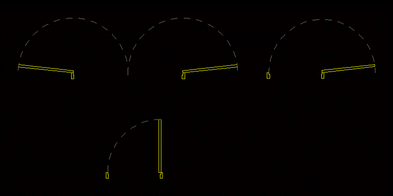Doors Dynamic DWG Block for AutoCAD