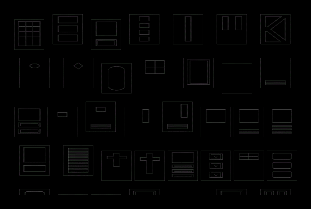 Doors Elevation Elevation Drawing DWG Elevation for AutoCAD