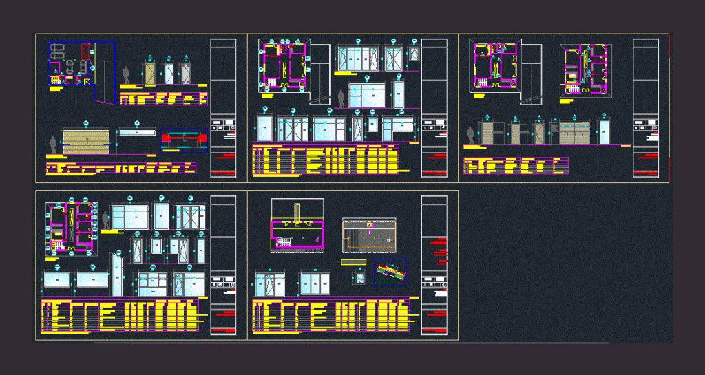 Doors – Family DWG Block for AutoCAD