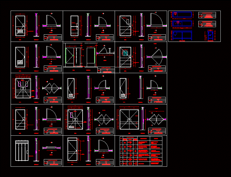 Doors Hospital / Centers DWG Plan for AutoCAD