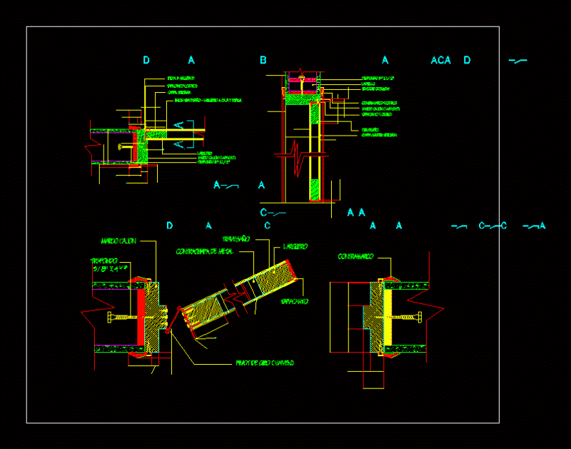 Door Vaiven DWG Detail for AutoCAD