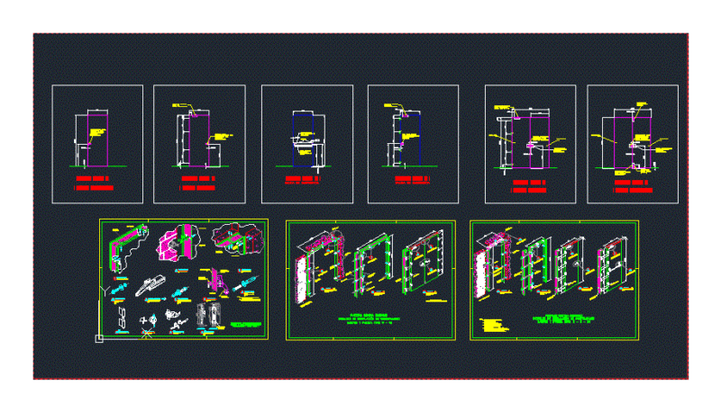Door Yards DWG Detail for AutoCAD