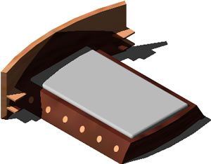 Double Bed With Shelves 3D DWG Model for AutoCAD