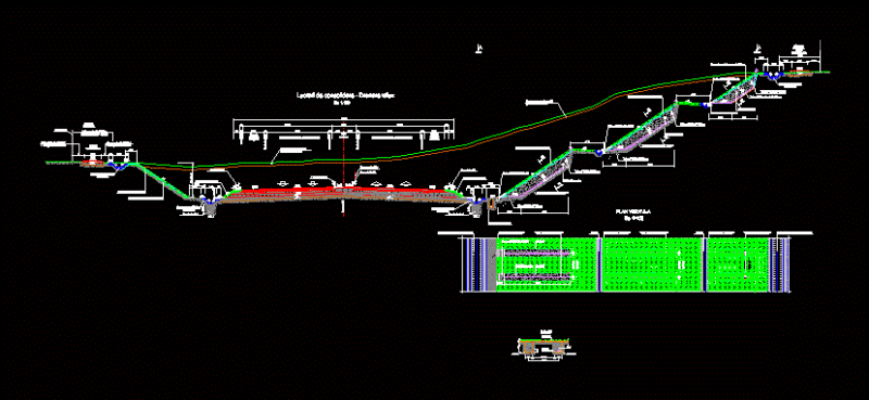 Drainage On The Slope DWG Block for AutoCAD
