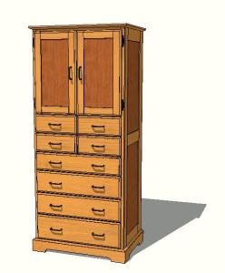Drawers 3D SKP Model for SketchUp