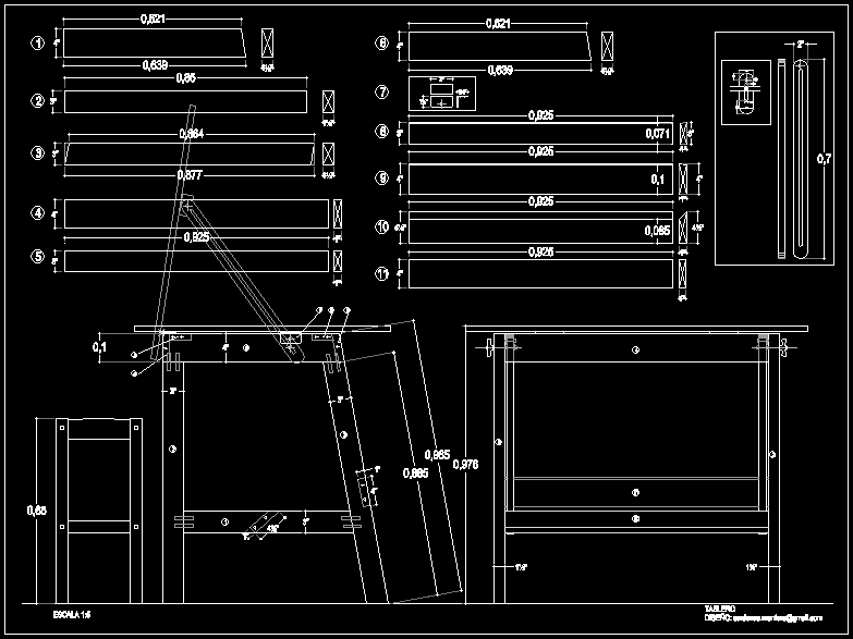 Чертежи мебели dwg - 92 фото