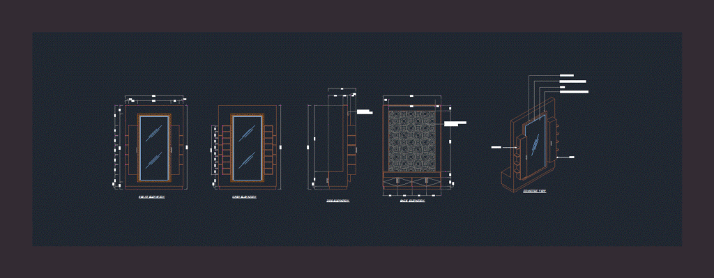 Dressing Table DWG Block for AutoCAD