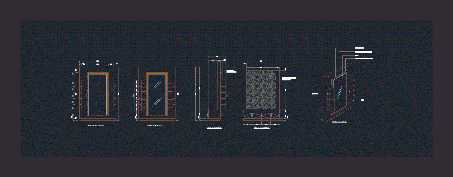 Dressing Table DWG Block for AutoCAD • Designs CAD