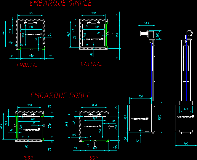 Dumbwaiter DWG Plan for AutoCAD • Designs CAD