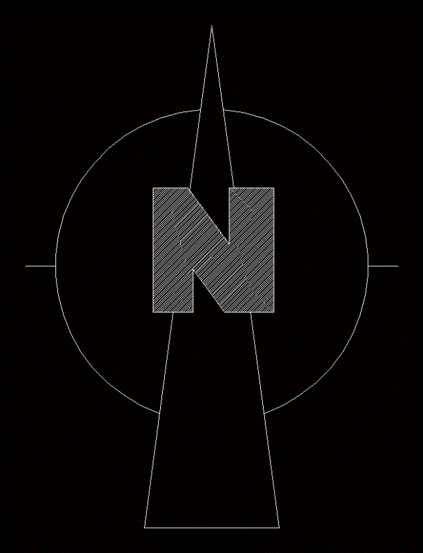 Dynamic North DWG Block for AutoCAD