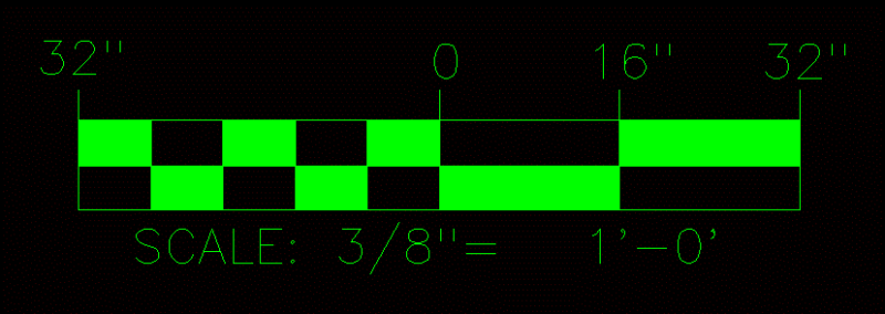 Dynamic Scale Bar DWG Block for AutoCAD