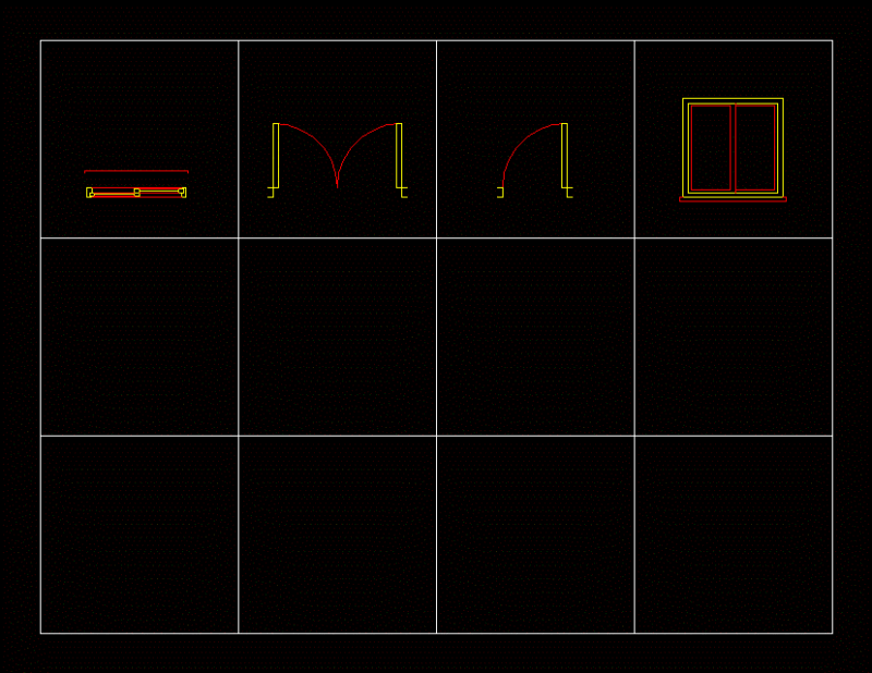 Dynamic Block DWG Plan for AutoCAD