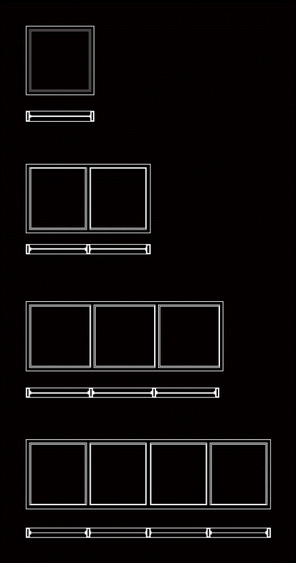 Dynamic Ventanasbloques DWG Plan for AutoCAD