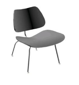 Eames Lounge Chair Metal Legs 3D 3DS Model for 3D Studio Max