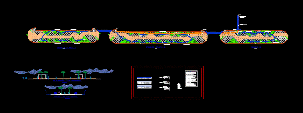 Electrical Installations – Linear Park DWG Detail for AutoCAD