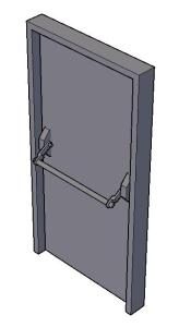 Emergency Door 3D DWG Model for AutoCAD