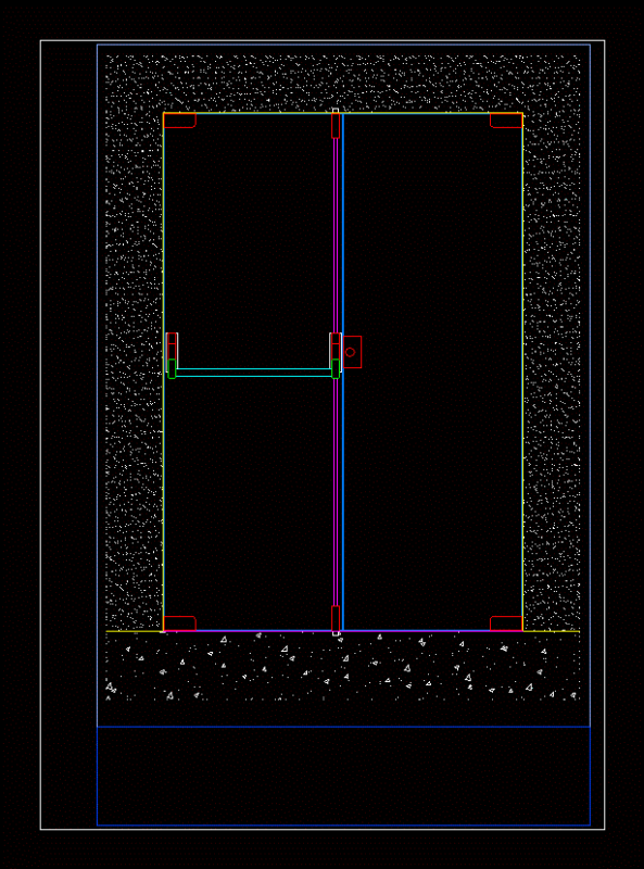 Emergency Exit DWG Block for AutoCAD