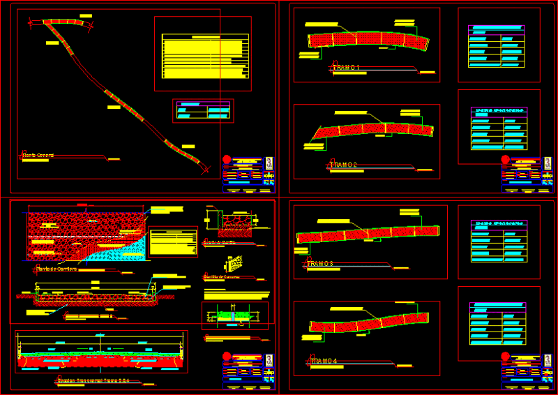 Enlargement Road DWG Block for AutoCAD