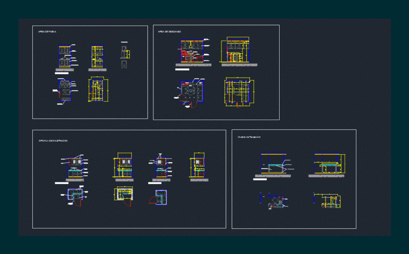 Faena Area Equipment – Rest – Administration DWG Block for AutoCAD