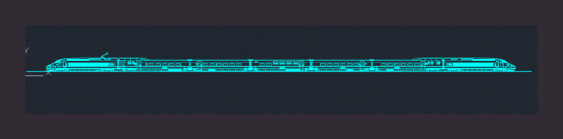 Ferrocarril DWG Elevation for AutoCAD