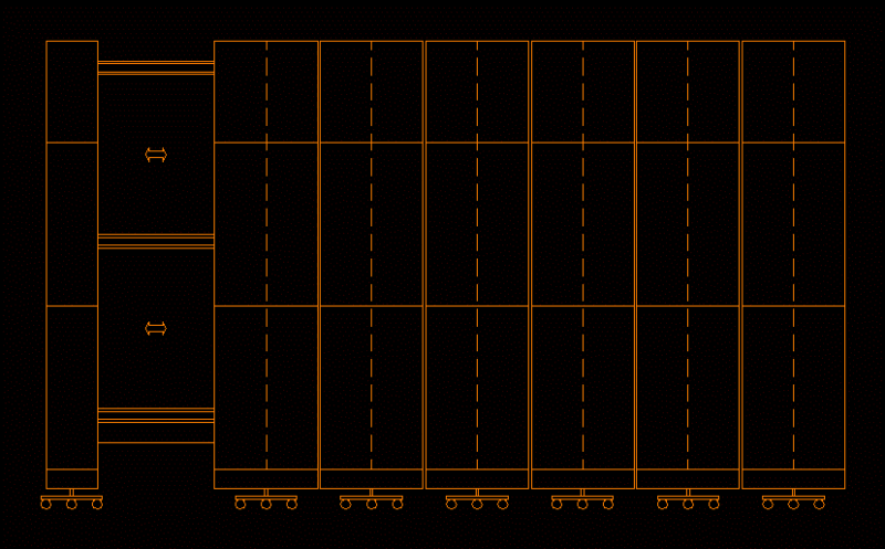 File Mobile Office 2D DWG Block for AutoCAD