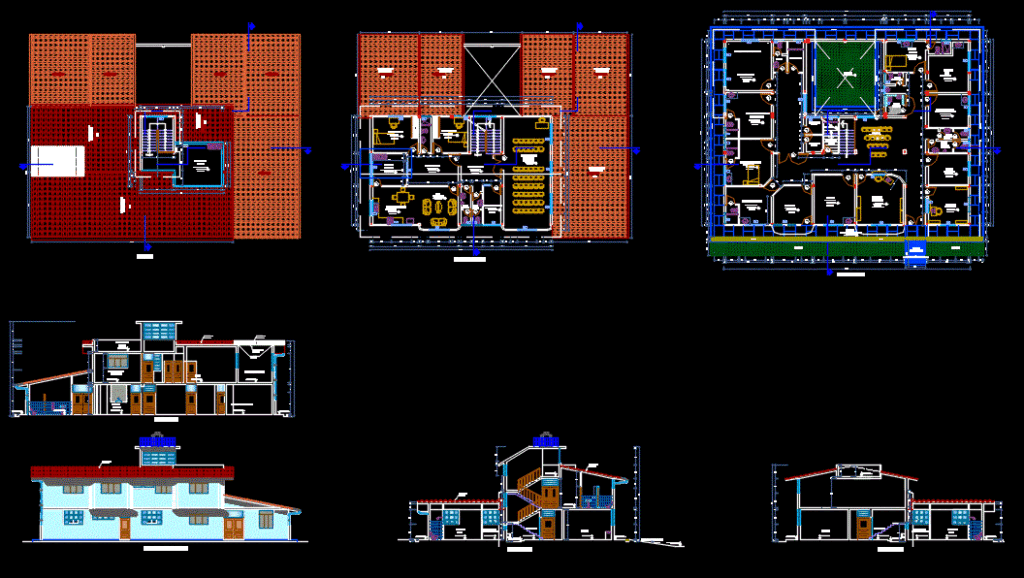 First Health Center Attention DWG Block for AutoCAD