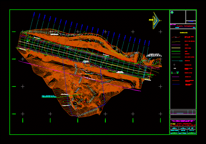 Floor Topography Slope DWG Block for AutoCAD