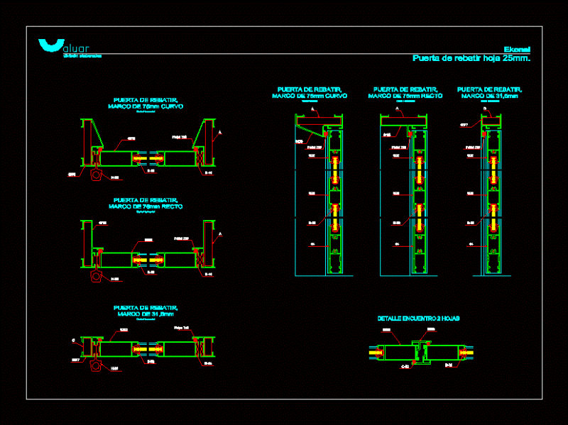 Fold Door DWG Detail for AutoCAD