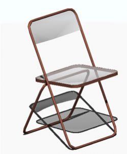 Folding Chair 3D DWG Model for AutoCAD