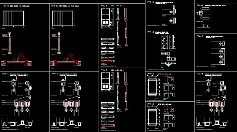 Folding Doors DWG Detail for AutoCAD