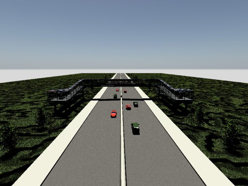 Footbridge 3D DWG Model for AutoCAD