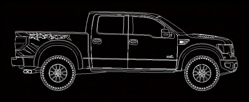 Ford F – 150 Svt Raptor DWG Detail for AutoCAD