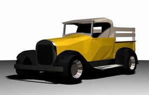 Ford Model 29 3D 3DS Model for 3D Studio Max