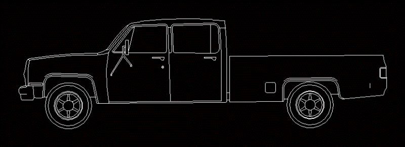 Ford Truck DWG Block for AutoCAD
