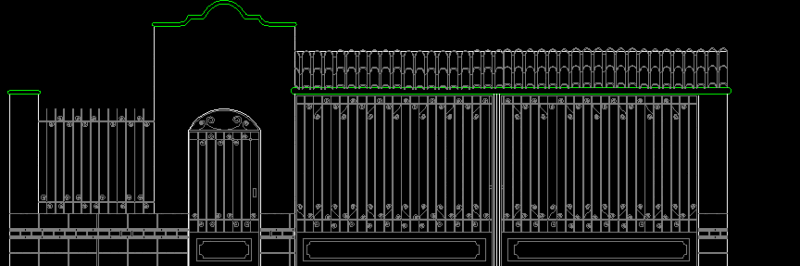 Forged Grill DWG Block for AutoCAD