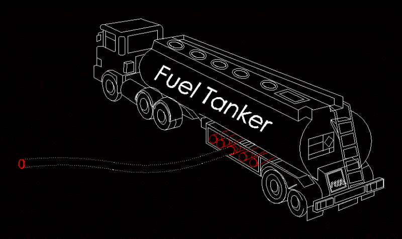 Fuel Tanker DWG Block for AutoCAD