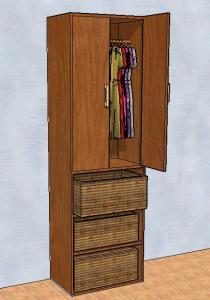 Furniture – 3d Wardrobe 3D SKP Model for SketchUp
