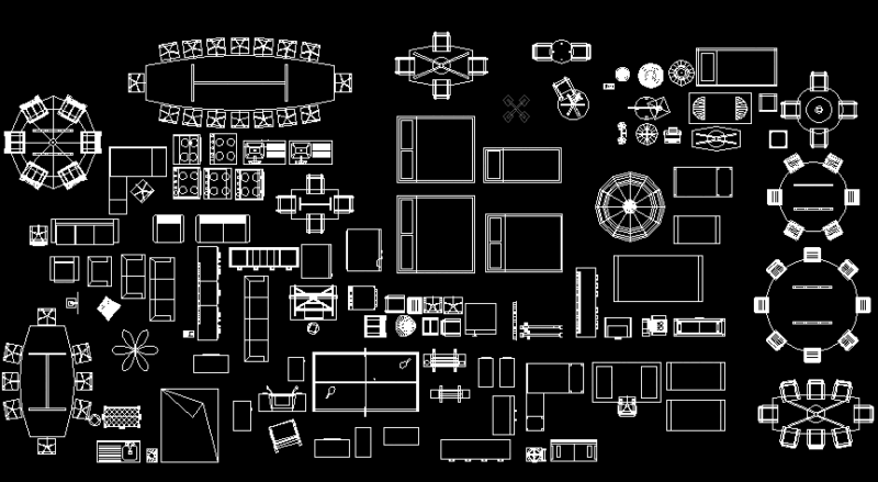 Furniture 3D DWG Model for AutoCAD