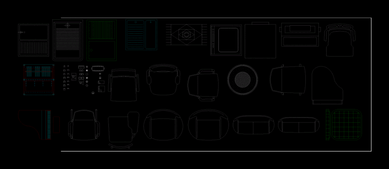 Furniture DWG Block for AutoCAD
