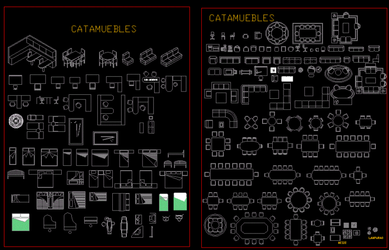 Furniture Blocks DWG Section for AutoCAD