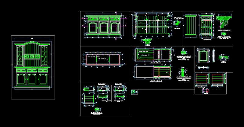 Furniture Details DWG Detail for AutoCAD